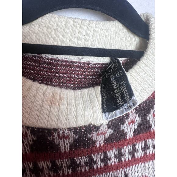 Snoopy's World's Greatest Vintage Unisex Rah Rah Rah Sweater Size Large Red Gray - Picture 4 of 11